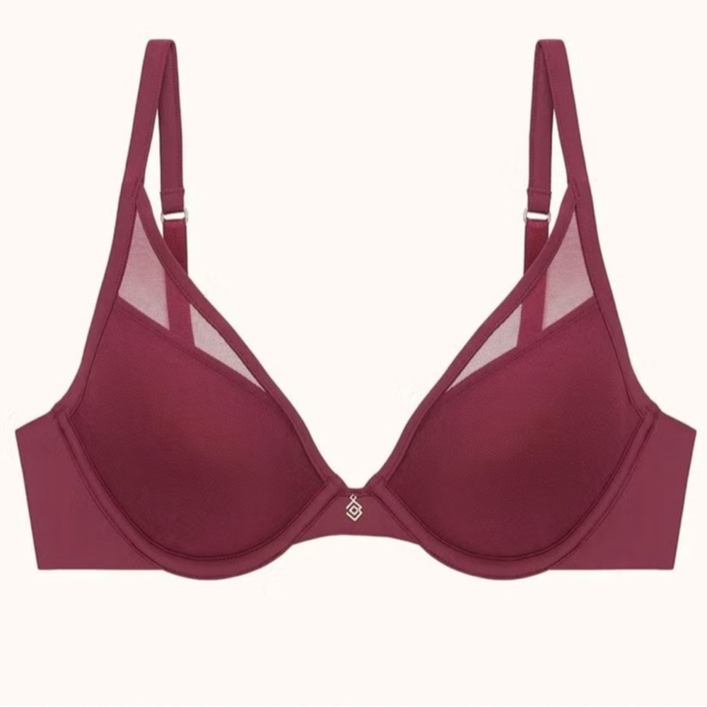 Thirdlove 24/7® Classic
Uplift Plunge Bra, Burgundy, SIZE 34 E (DD)